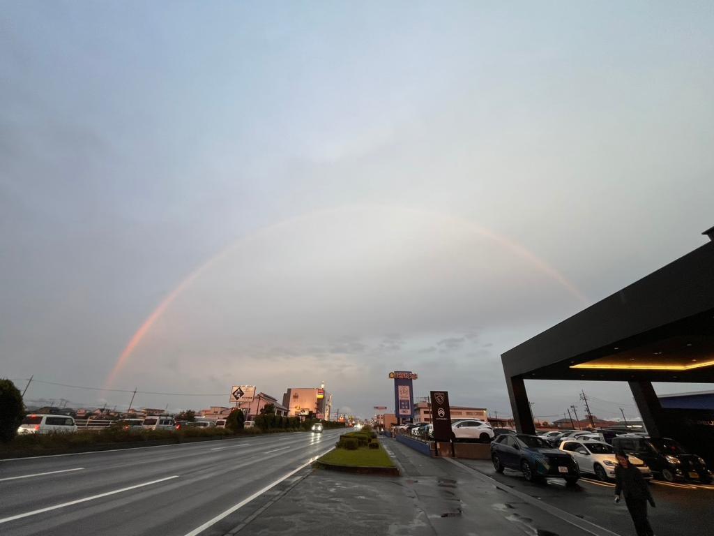 立派な虹🌈